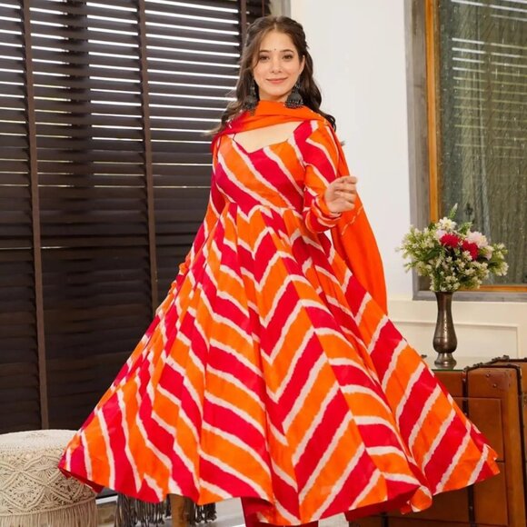 Silk Printed Salwar Suit - Picture 6 of 13